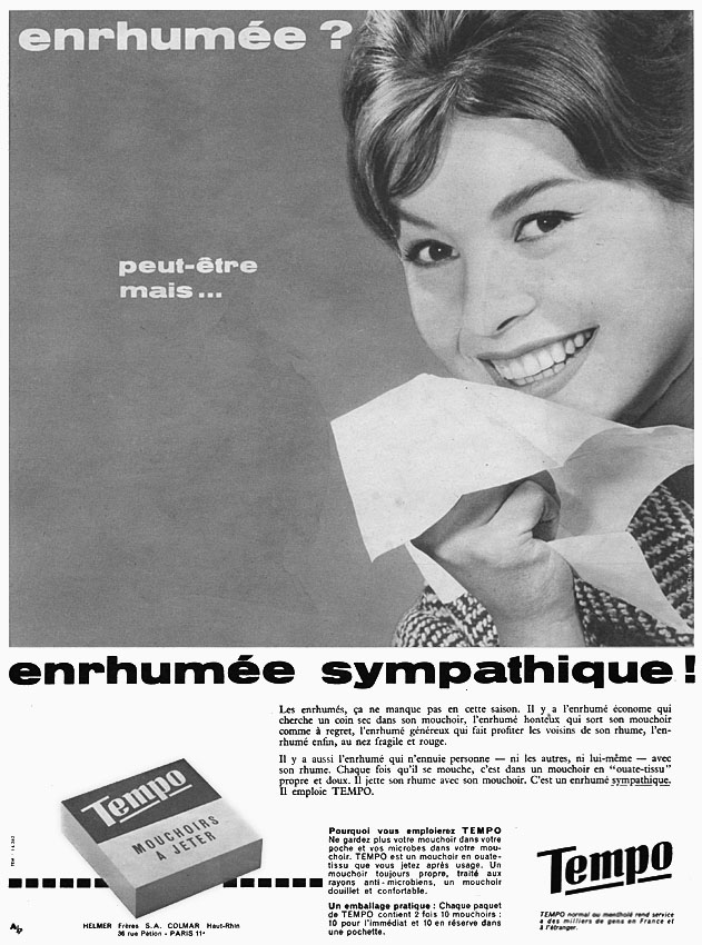 Publicité Tempo 1960