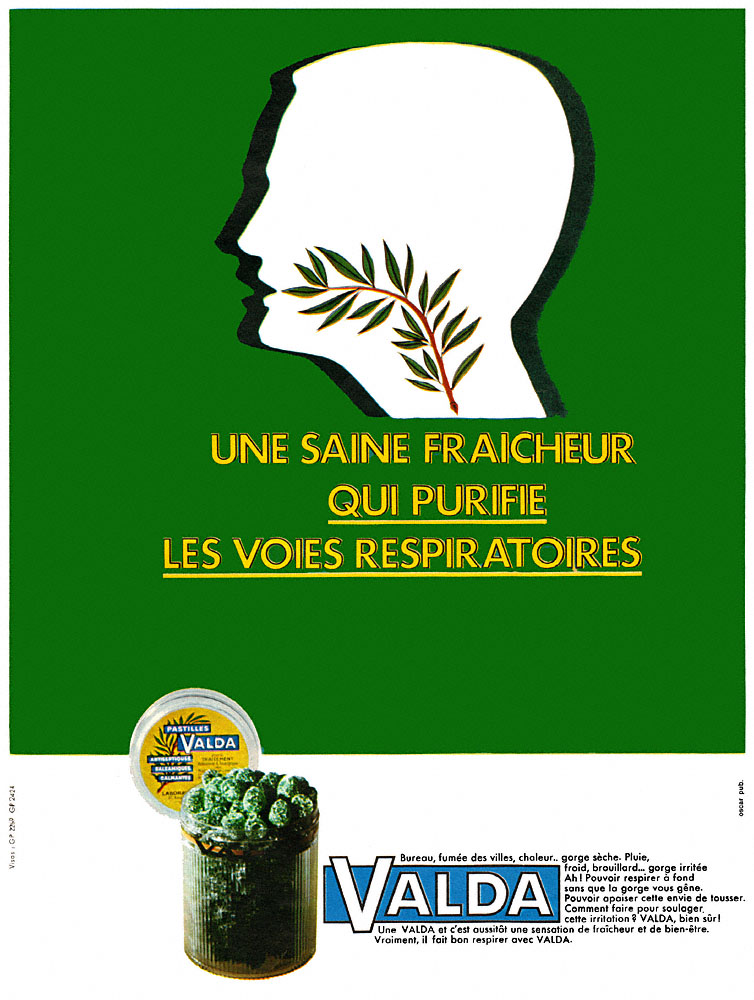 Publicit� Valda 1966