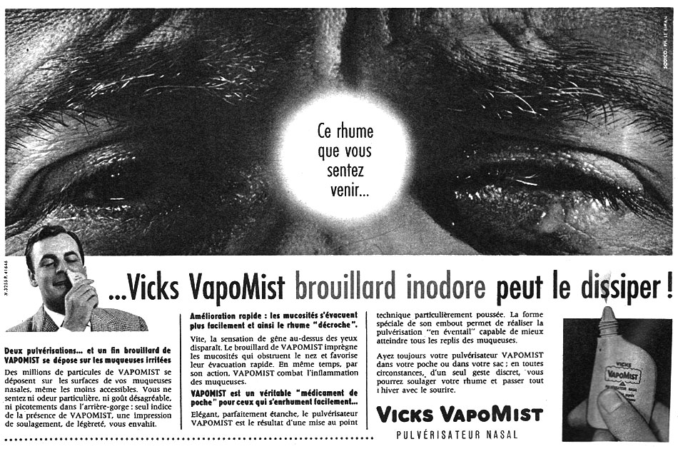 Publicité Vicks 1959