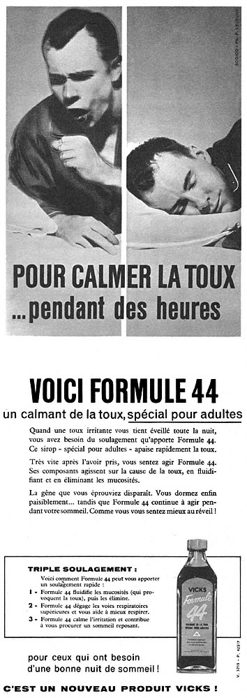 Publicité Vicks 1959