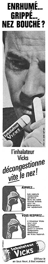 Publicité Vicks 1962