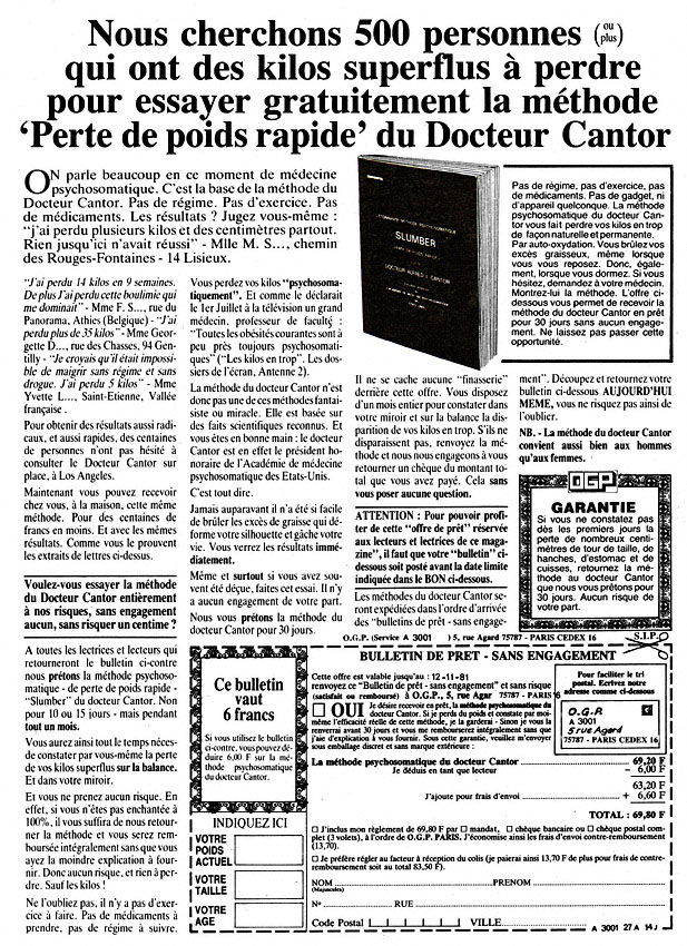 Publicité Zzdivers_SES5 1981