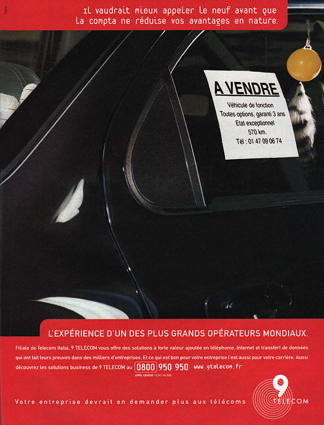 Publicité 9 Telecom 2000