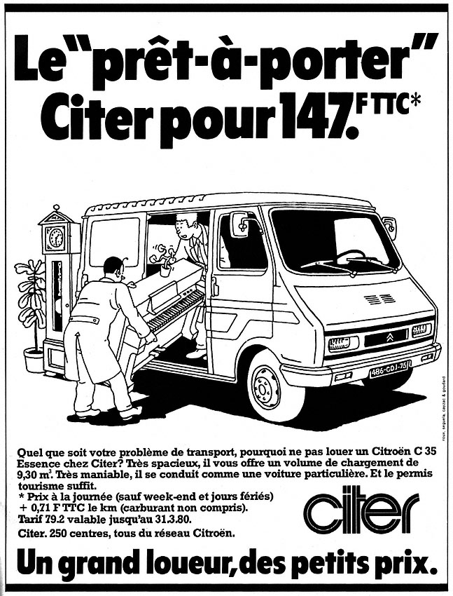 Publicité Citer 1979