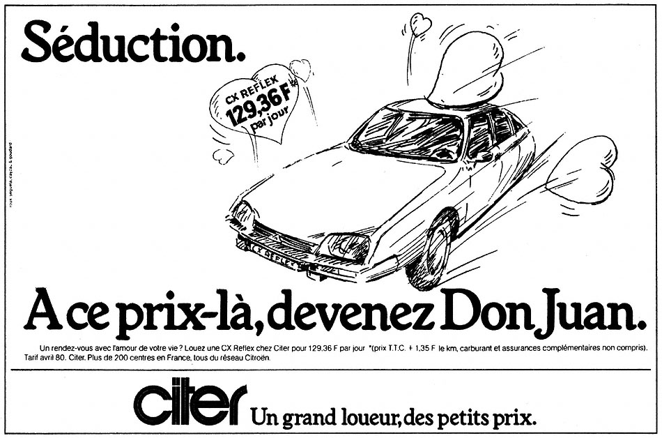 Publicité Citer 1980