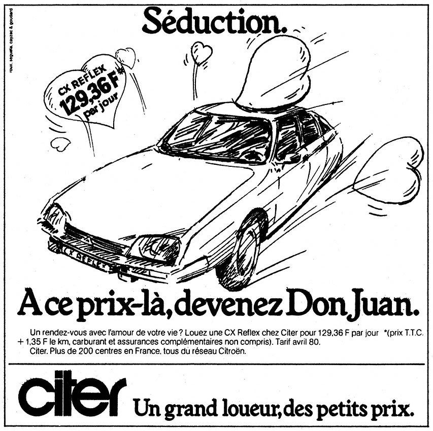 Publicité Citer 1980