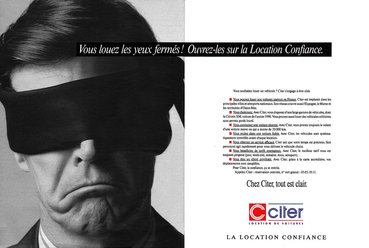 Publicité Citer 1990