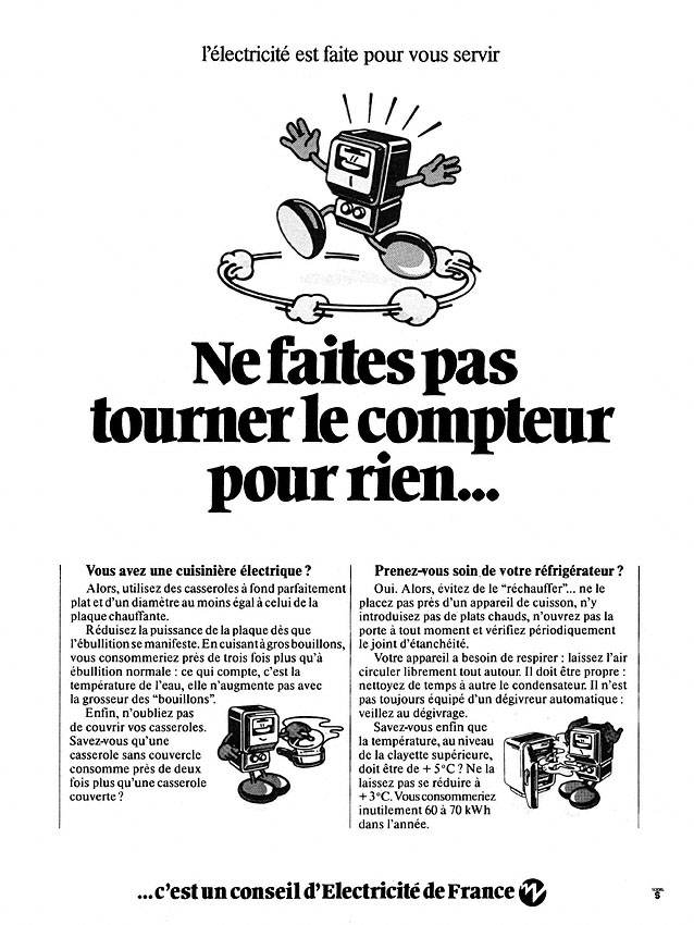 Publicité Edf 1978