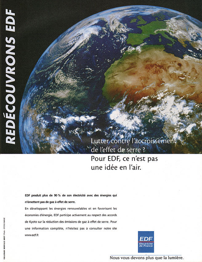 Publicité Edf 2000