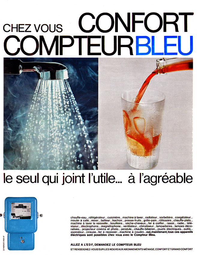 Publicité Edf 1966