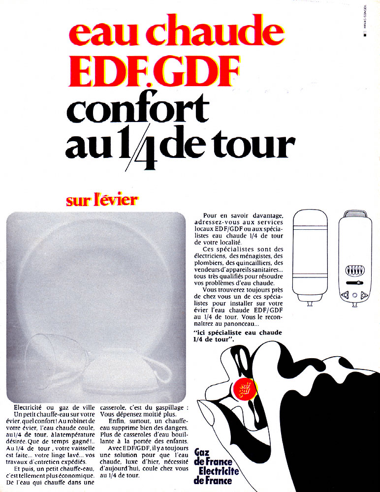 Publicit� Edf 1968