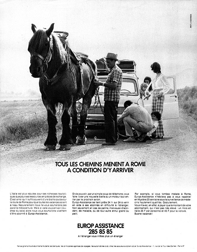 Publicité Europ-Assistance 1971