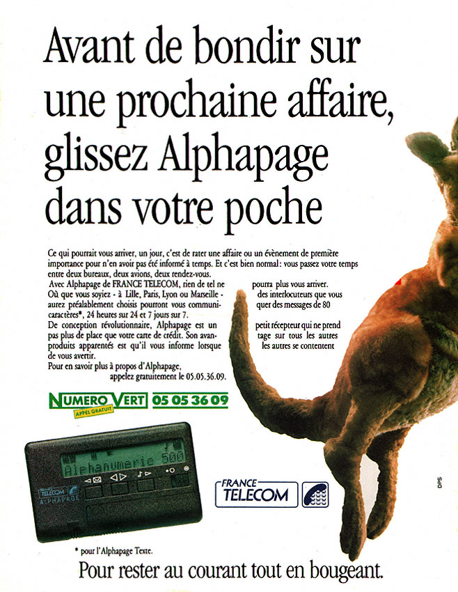 Publicité France Telecom 1989