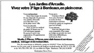 Marque Jardins Arcadie 1974