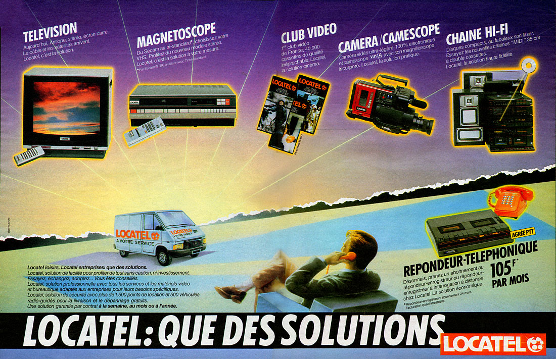 Publicité Locatel 1985