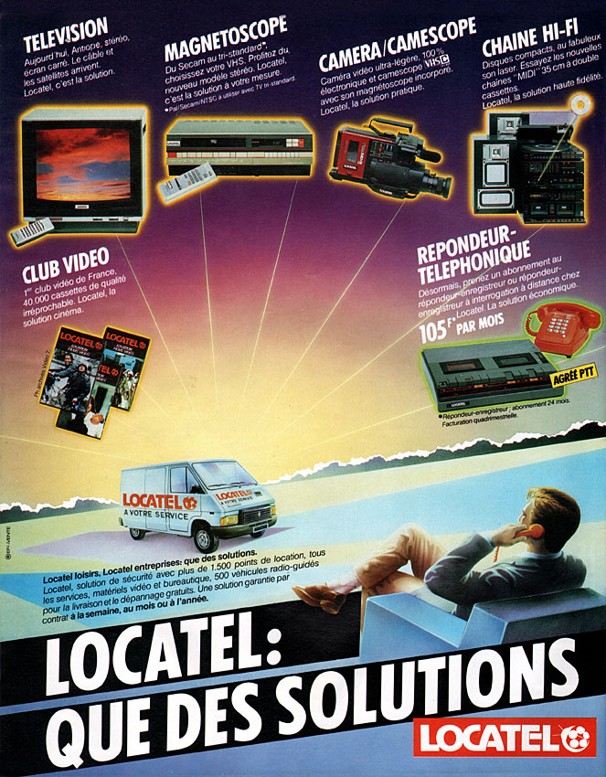 Publicité Locatel 1986