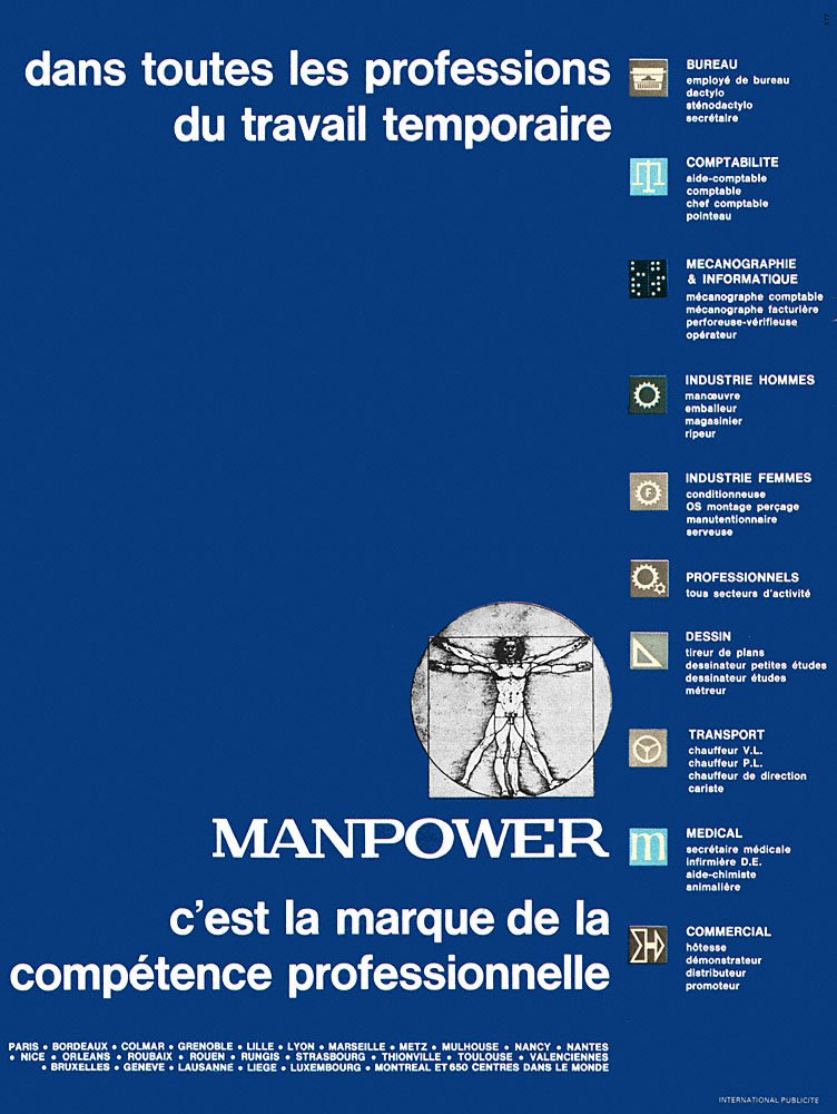 Publicit� Manpower 1970