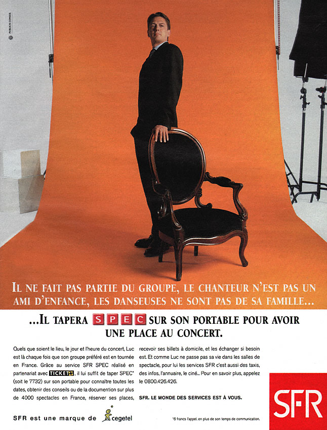 Publicité Sfr 1998