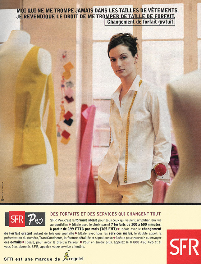 Publicité Sfr 1999