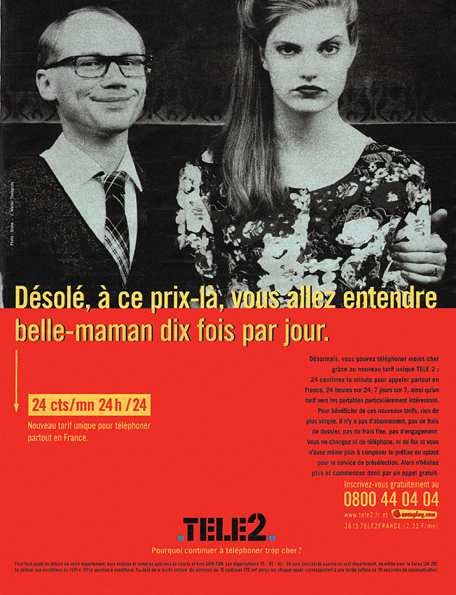 Publicité Tele2 2000