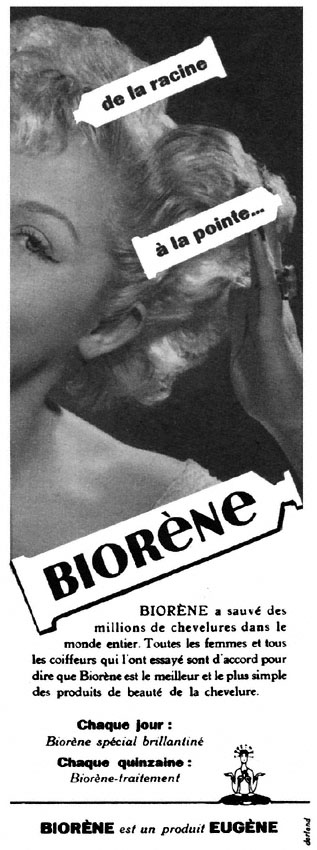 Publicité Biorne 1953