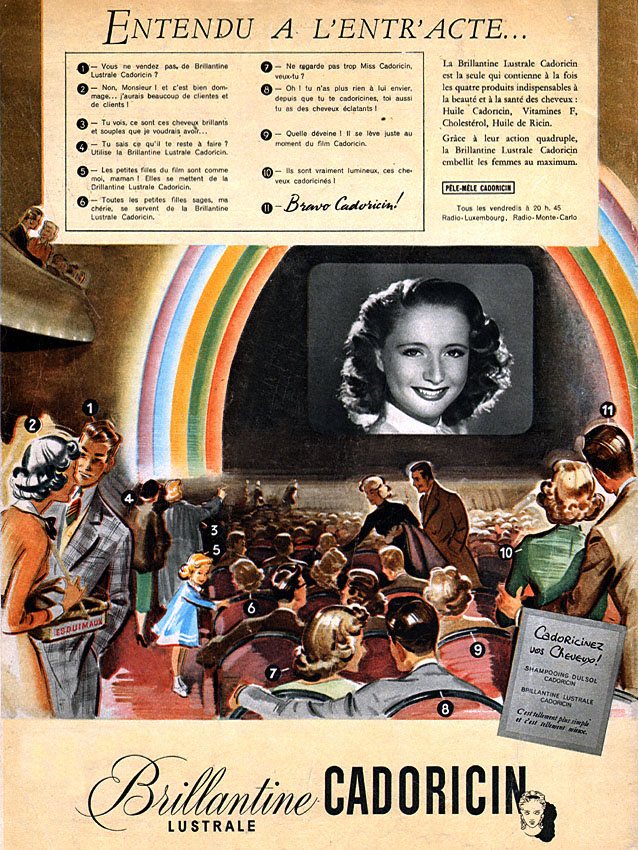 Publicité Cadoricin 1949