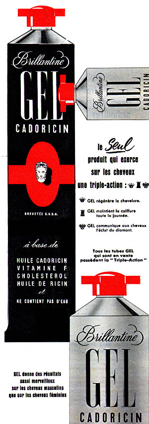 Publicité Cadoricin 1955