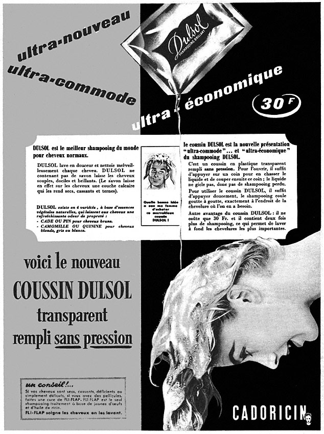 Publicité Cadoricin 1956