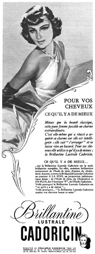 Publicité Cadoricin 1949