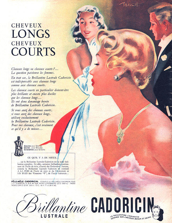 Publicité Cadoricin 1950