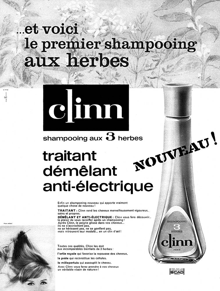 Publicité Clinn 1962