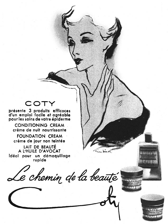 Publicité Coty 1949