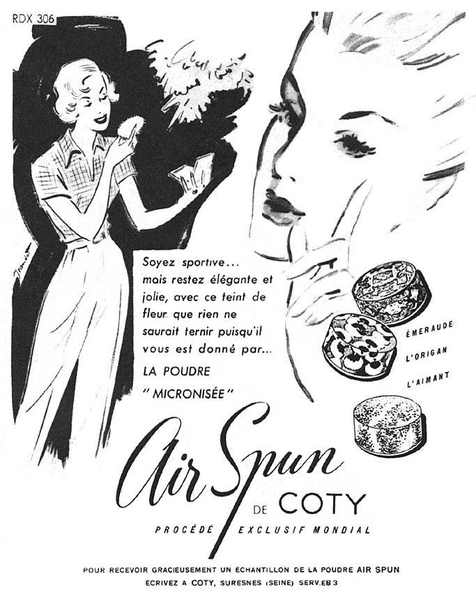 Publicité Coty 1949