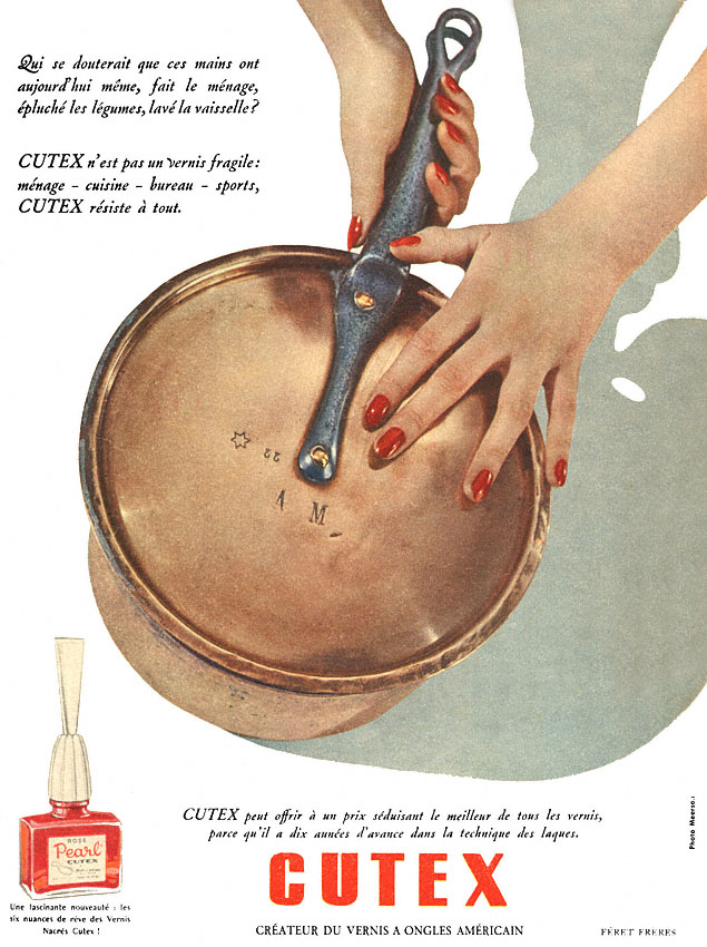 Publicité Cutex 1951