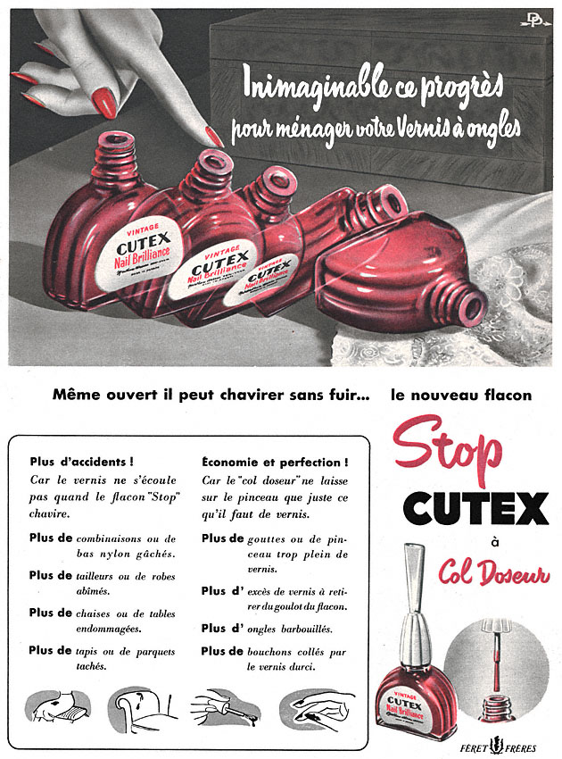 Publicité Cutex 1951