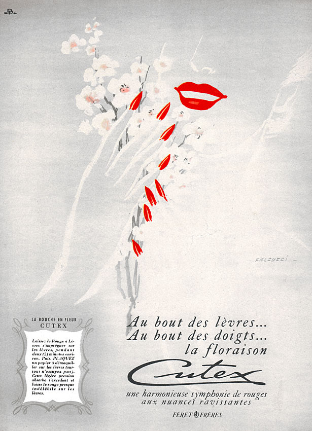 Publicité Cutex 1953