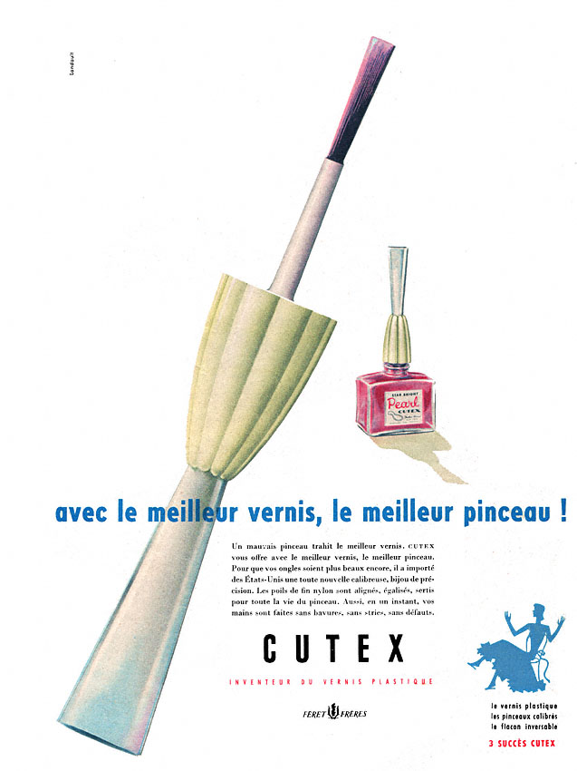 Publicité Cutex 1955