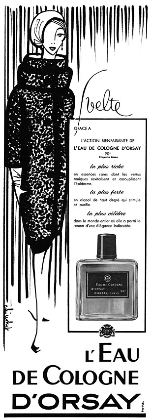 Publicité D'Orsay 1957