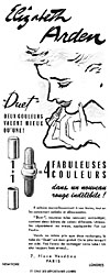 Publicit Elizabeth Arden 1952