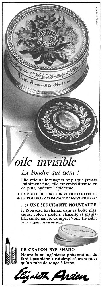 Publicité Elizabeth Arden 1959