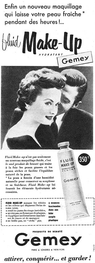 Publicité Gemey 1955