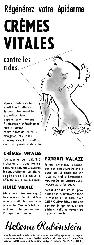 Publicité Helena Rubinstein 1952