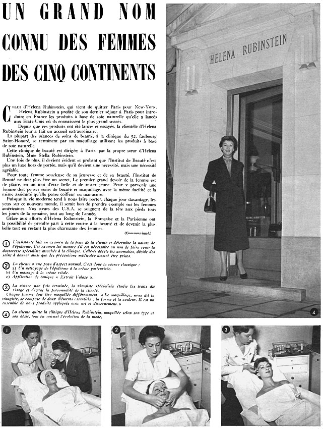 Publicité Helena Rubinstein 1950