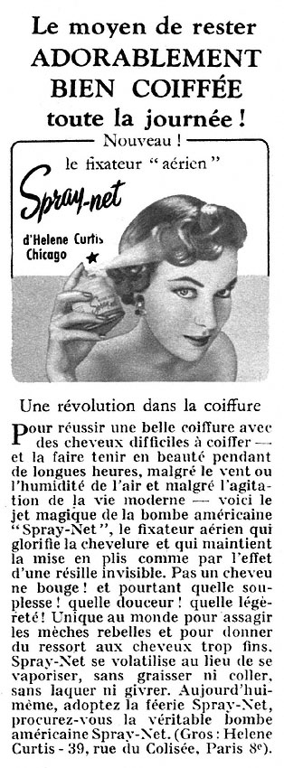 Publicité Helene Curtis 1953