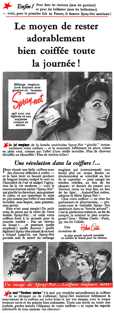 Publicité Helene Curtis 1954