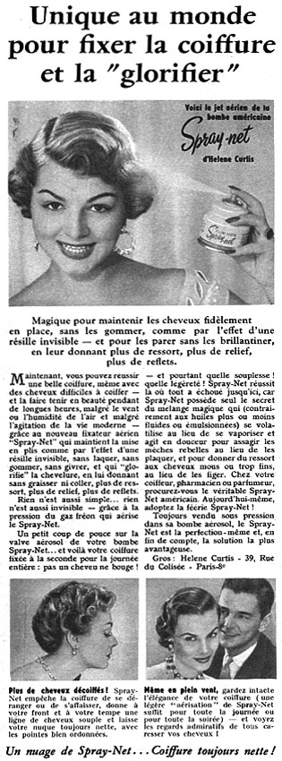 Publicité Helene Curtis 1954