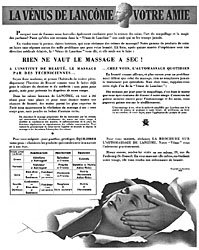 Publicit Lancme 1952