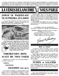Publicit Lancme 1952