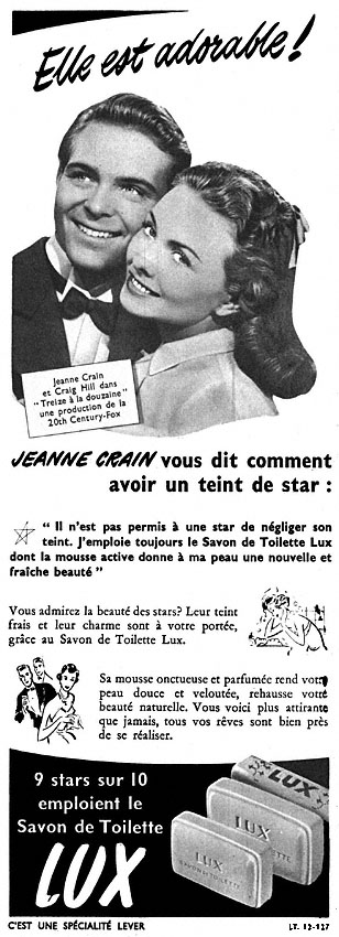 Publicité Lux 1951