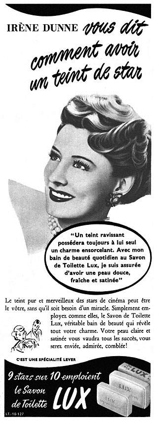 Publicité Lux 1951